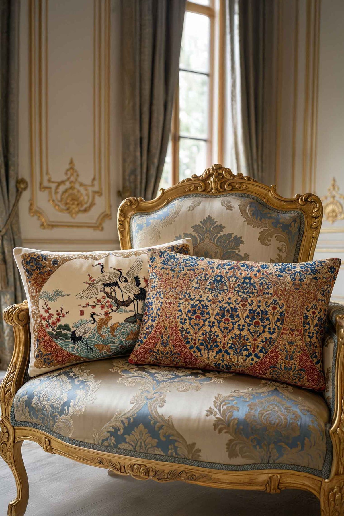 Rumi Cushion Covers & Table Runner Gift Set – 7 Pieces