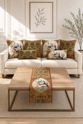 Rumi Cushion Covers & Table Runner Gift Set – 7 Pieces