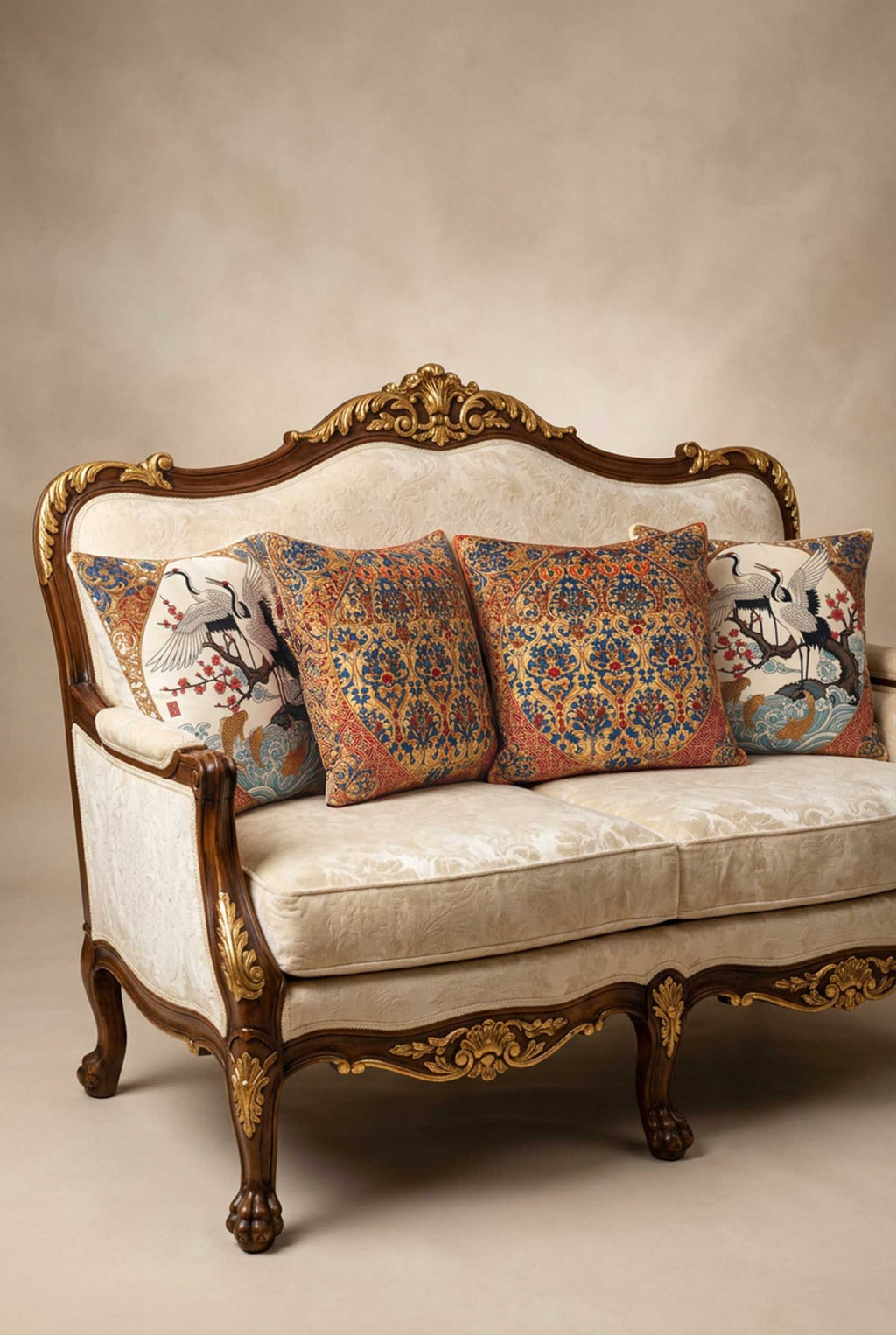 Rumi Cushion Covers & Table Runner Gift Set – 7 Pieces
