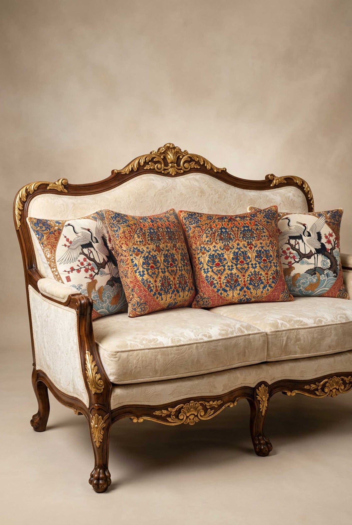 Rumi Cushion Covers & Table Runner Gift Set – 7 Pieces